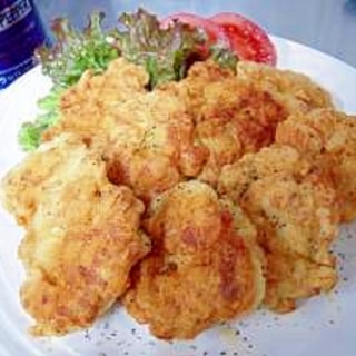 鶏ムネ肉の柔らかジューシー唐揚げ